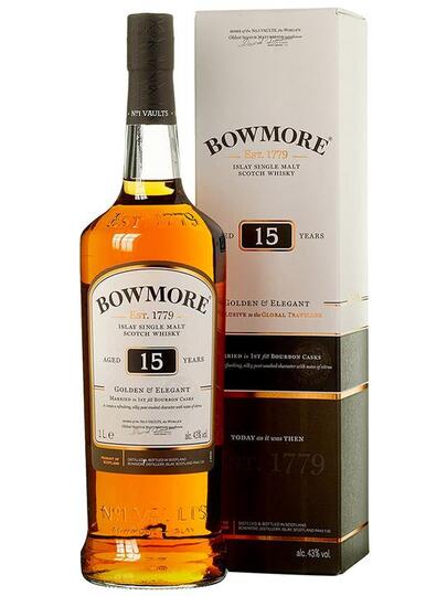 Bowmore Golden Elegant 15 Year Old Single Malt Scotch Whisky