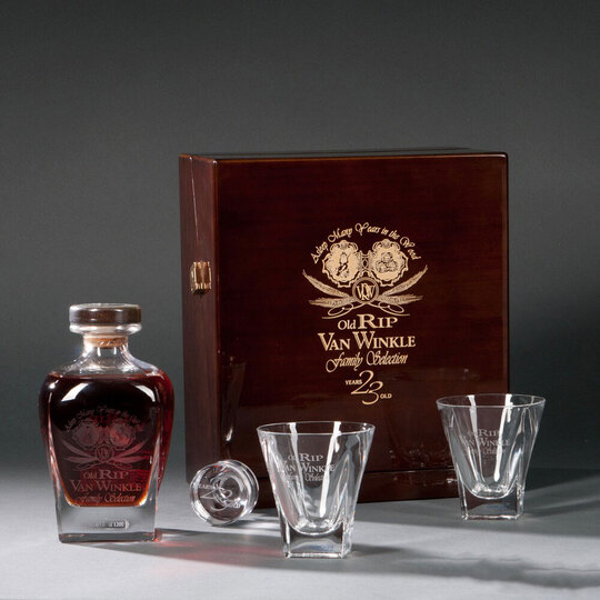 Old Rip Van Winkle Family Selection 23 Year Old Bourbon Decanter Set