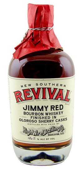 High Wire Distilling Co New Southern Revival Jimmy Red Corn Straight Bourbon Oloroso Sherry Casks Whiskey
