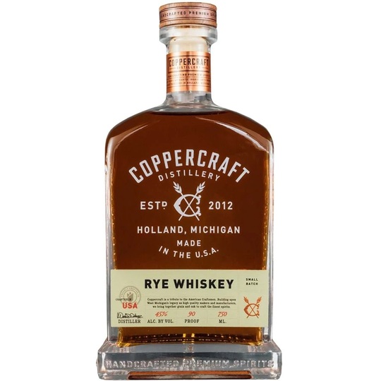 Coppercraft Distillery Straight Rye Whiskey
