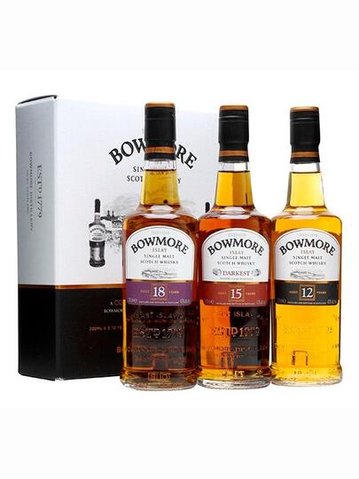 Bowmore Collection 12 15 18 Year Old Single Malt Scotch Whisky