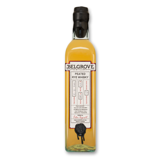 Belgrove Distillery Peated Rye Whisky