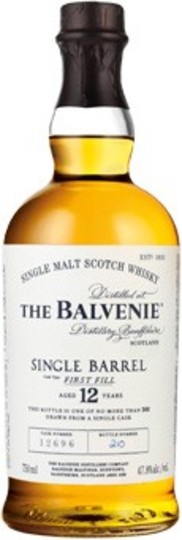 The Balvenie Single Barrel First Fill 12 Year Old Single Malt Scotch Whisky