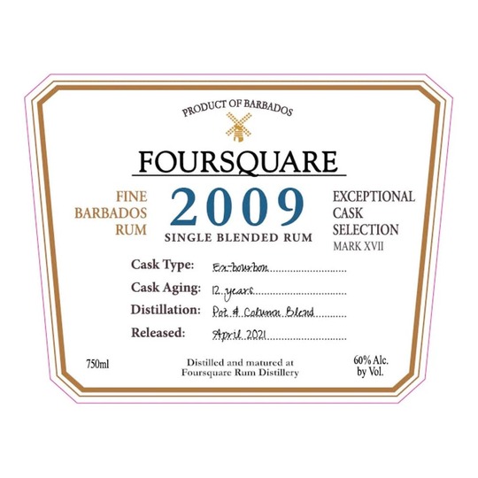Foursquare Rum Distillery Vintage Single Blended Rum