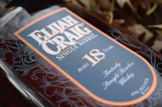 Elijah Craig 18 Year Old Single Barrel Bourbon Mid 2010s Label