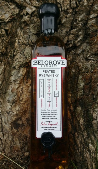 Belgrove Distillery Peated Rye Whisky