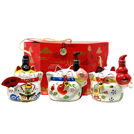 Yamato Three Cats Gift Set Japanese Whisky 3 Pack