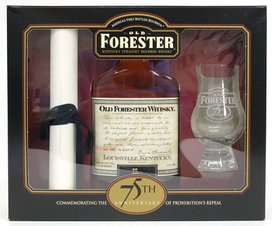 Old Forester 75th Anniversary Of The Repeal Of Prohibition Straight Bourbon Whiskey Gift Set