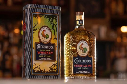 Chicken Cock 20 Year Old Cotton Club Rye Canadian Whiskey