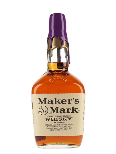Makers Mark Los Angeles Lakers Purple Yellow Limited Edition Kentucky Straight Bourbon Whisky