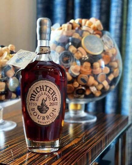 Michters 20 Year Old Single Barrel Bourbon Whiskey