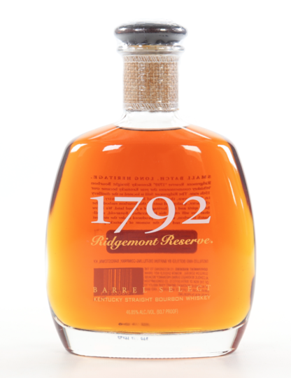 1792 Ridgemont Reserve 8 Year Old Barrel Select Bourbon Whiskey Discontinued Bottling