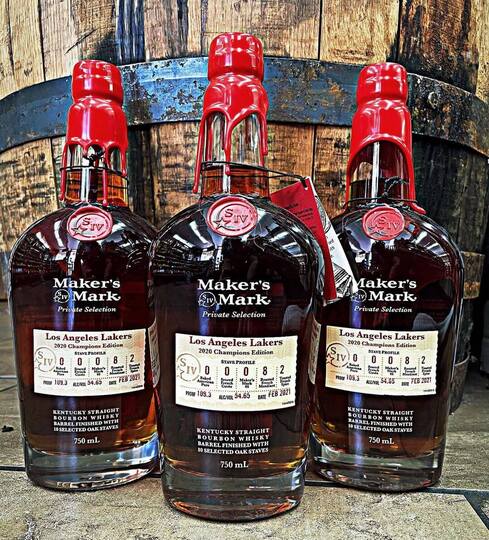 Makers Mark Los Angeles Lakers Champions Edition Kentucky Straight Bourbon Whisky