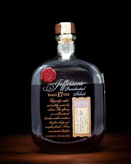 Jeffersons Presidential Select 17 Year Old Bourbon