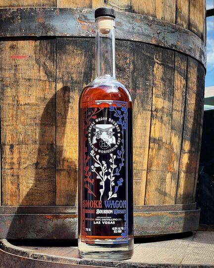 Nevada Hc Distilling Co Smoke Wagon Red White And Blue Edition Straight Bourbon Whiskey