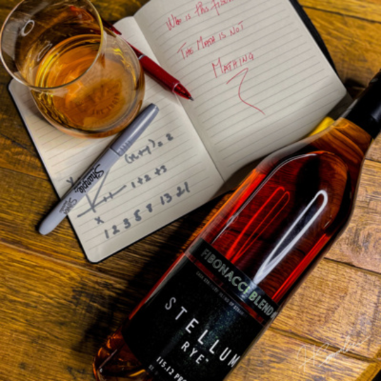Stellum Spirits Black Fibonacci Blend Straight Rye Whiskey