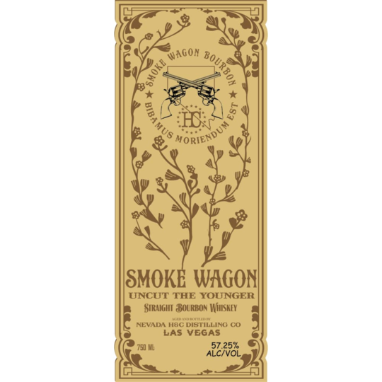 Nevada Hc Distilling Co Smoke Wagon Uncut The Younger Straight Bourbon Whiskey