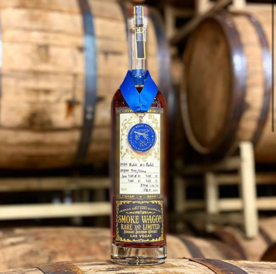 Nevada Hc Distilling Co Smoke Wagon Rare And Limited 8 Year Old Straight Bourbon Whiskey