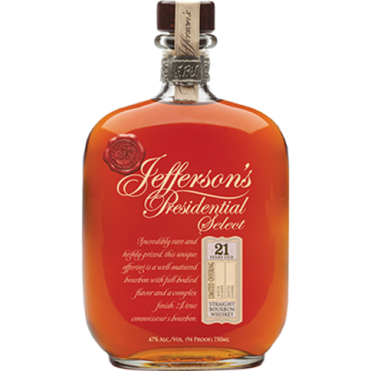 Jeffersons Presidential Select 21 Year Old Straight Bourbon Whiskey