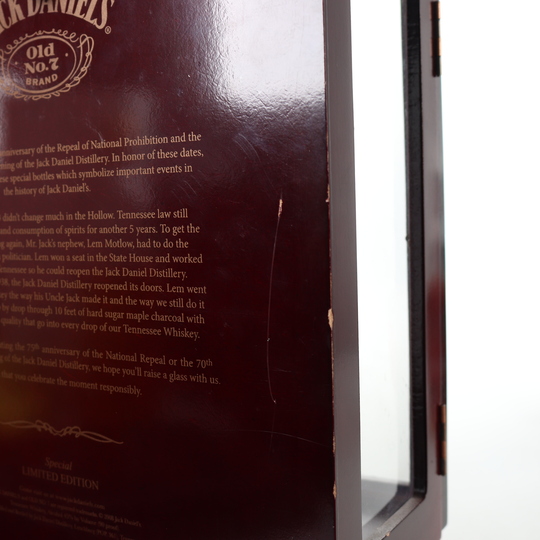 Jack Daniels 70th 75th Anniversary Set Sour Mash Whiskey