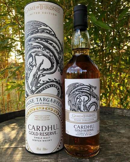 Cardhu Game Of Thrones House Targaryen Gold Reserve Single Malt Scotch Whisky