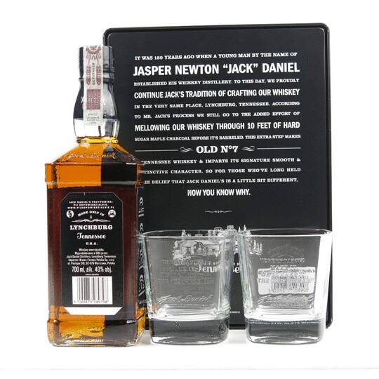 Jack Daniels Old No 7 150th Anniversary 2 Glass Gift Pack