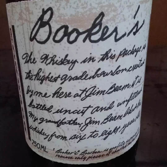 Bookers Small Batch Straight Bourbon Whiskey