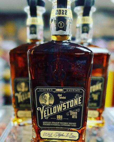 Yellowstone 2022 Limited Edition Marsala Superiore Cask Finish Kentucky Straight Bourbon Whiskey