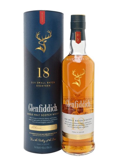 Glenfiddich 18 Year Old Single Malt Scotch Whisky