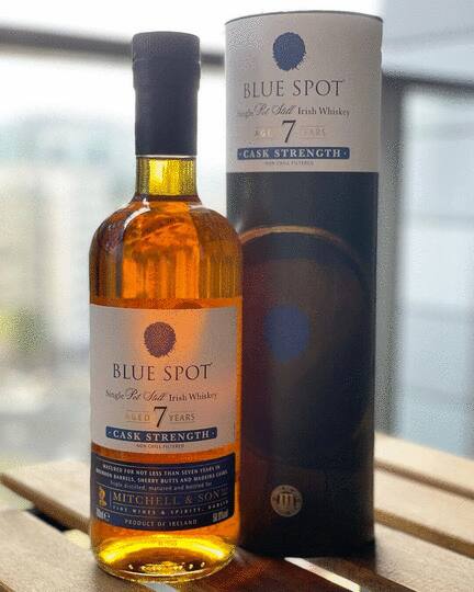 Blue Spot 7 Year Old Cask Strength Single Pot Still Irish Whiskey