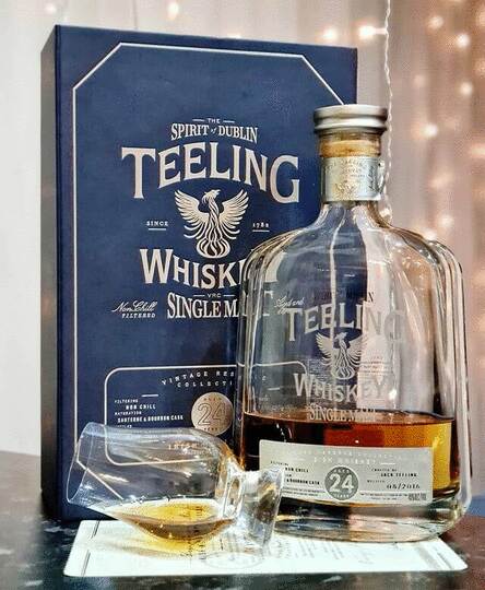 The Teeling Whiskey Co 24 Year Old Single Malt Irish Whiskey