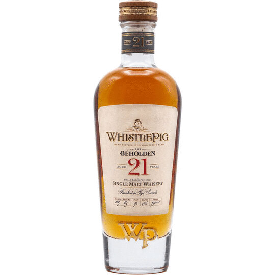 Whistlepig Farm Beholden 21 Year Old Single Malt Whiskey