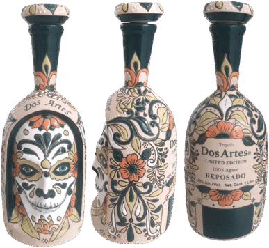 Dos Artes Day Of The Dead Skull Reposado Tequila