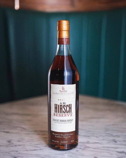 A H Hirsch Reserve 16 Year Old Gold Foil Humidor Edition Straight Bourbon Whiskey