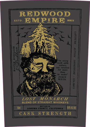 Redwood Empire Lost Monarch Cask Strength Blended Straight Whiskey
