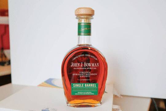 John J Bowman Single Barrel Virginia Straight Bourbon Whiskey