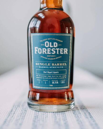 Old Forester Single Barrel Barrel Strength Bourbon Whiskey