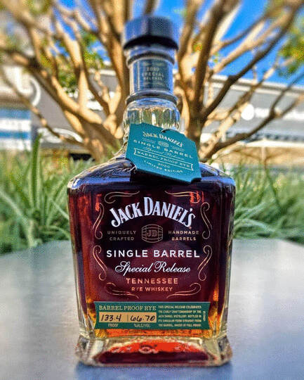 Jack Daniels Single Barrel Special Release Barrel Proof Rye Tennessee Whiskey