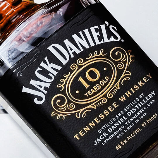 Jack Daniels 10 Year Old Tennessee Whiskey