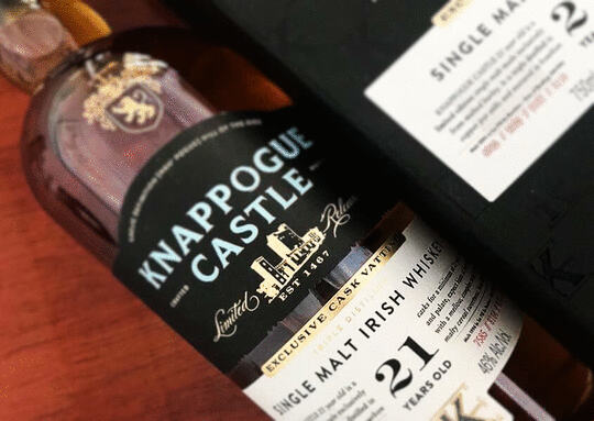 Knappogue Castle 21 Year Old Single Malt Irish Whiskey