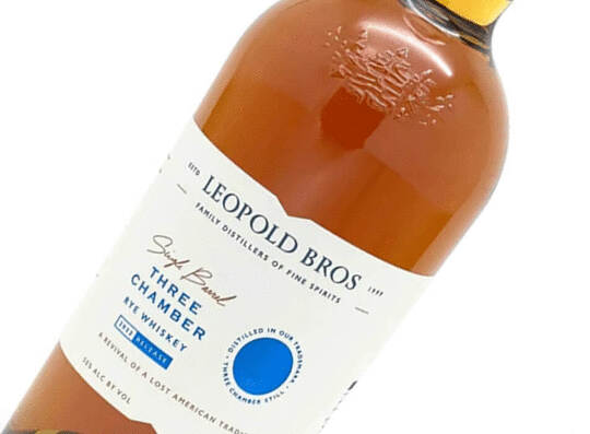 Leopold Bros Three Chamber 5 Year Old Single Barrel Straight Rye Whiskey