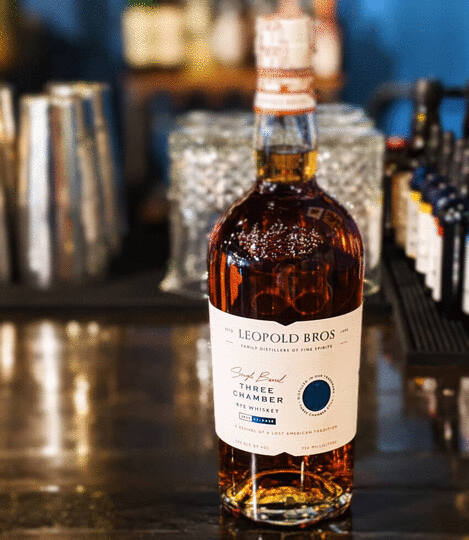 Leopold Bros Three Chamber 5 Year Old Single Barrel Straight Rye Whiskey