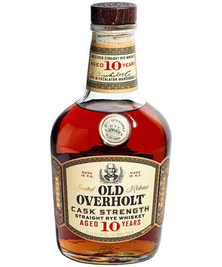 Old Overholt 10 Year Old Cask Strength Straight Rye Whiskey