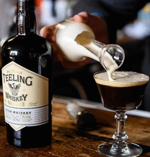 The Teeling Whiskey Co Small Batch Whiskey Gold Tin