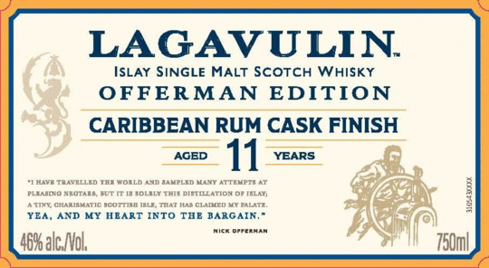 Lagavulin Offerman Edition 4 Caribbean Rum Cask Finish 11 Year Old Single Malt Scotch Whisky