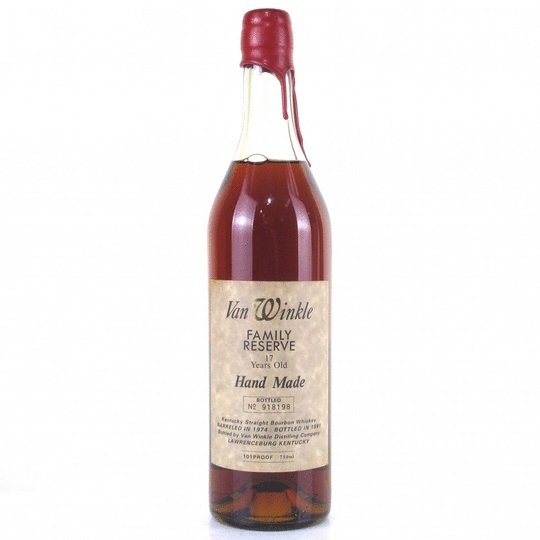 Old Rip Van Winkle Van Winkle Family Reserve 17 Year Old Bourbon