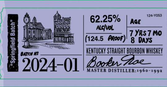Bookers Small Batch Collection 2024 01 Springfield Batch Kentucky Straight Bourbon Whiskey