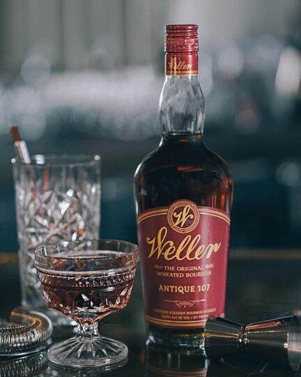 W L Weller Old Weller Antique 107 Bourbon Whiskey