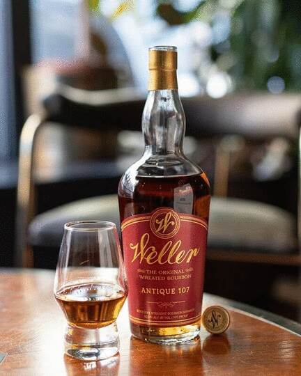 W L Weller Old Weller Antique 107 Bourbon Whiskey
