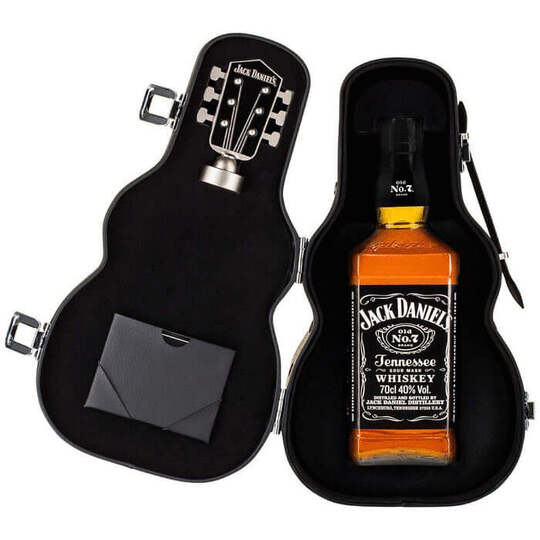 Jack Daniels Guitar Case Limited Edition Old No7 Sour Mash Whiskey